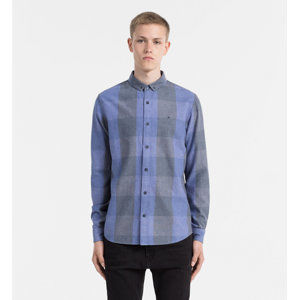 Calvin Klein pánská modrá košile Wilken - M (495)